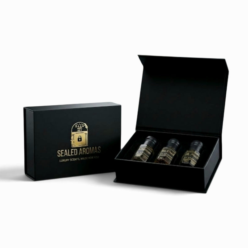 Sealed Aromas Perfume Oil Discovery Gift Box, 3 x 6ml
